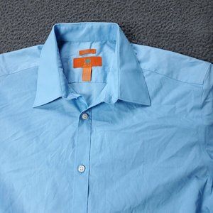 EGARA  Button Shirt Blue Mens 16.5 34 35